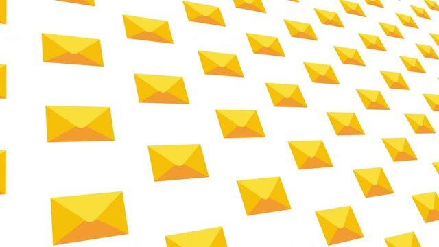 envelope Rotating background motion animation. 4K video