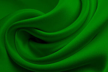 Obraz premium シルクのドレープ 緑色