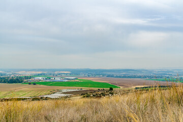 Fototapeta na wymiar Landscape and countryside from Tel Gezer