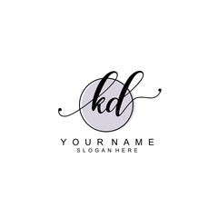 KD initial Luxury logo design collection