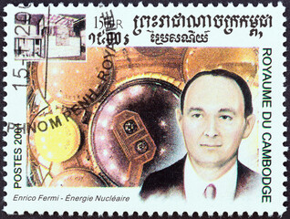 Enrico Fermi, nuclear energy (Cambodia 2001)