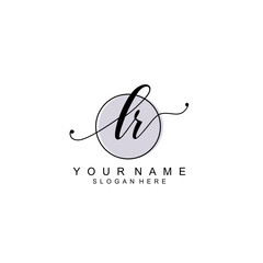 LR initial Luxury logo design collection