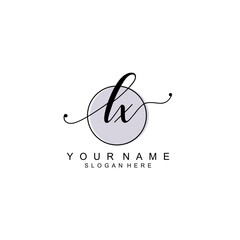 LX  initial Luxury logo design collection