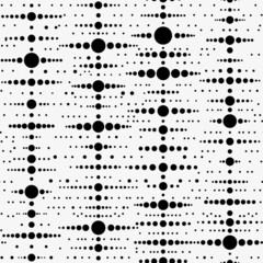 Monochrome circle seamless pattern.