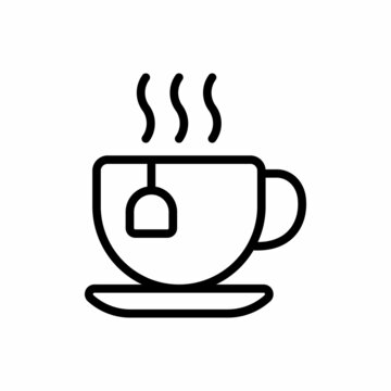 hot tea icon vector