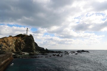 四国最西端　佐田岬半島　佐田岬灯台が位置する愛媛県伊方町