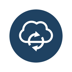 Cloud Refresh Vector icon which is suitable for commercial work and easily modify or edit it

