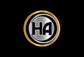 Initial Letter H A Logo Design Vector. Graphic Alphabet Symbol For Corporate Business Identity