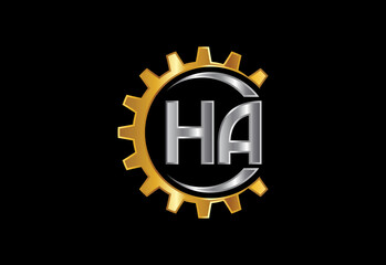 Initial Letter H A Logo Design Vector. Graphic Alphabet Symbol For Corporate Business Identity