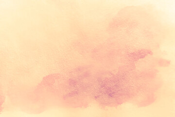 Abstract painted watercolor delicate pastel pink orange decorative textured background