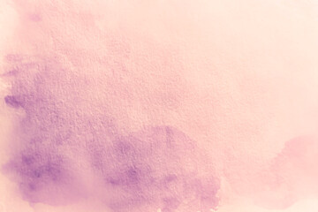 Abstract painted watercolor pastel pink purple lilac decorative textured background