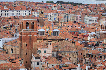 Venice city view from above