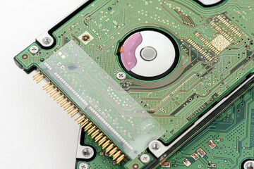 2.5 inch harddisk drives (HDD) on the white background.