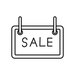 Sale Board Vector icon which is suitable for commercial work and easily modify or edit it

