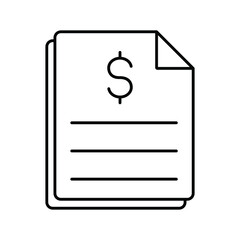 Budget File Vector icon which is suitable for commercial work and easily modify or edit it

