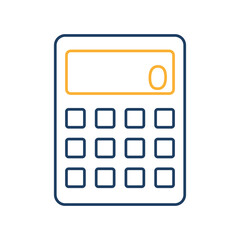 Calculator Vector icon which is suitable for commercial work and easily modify or edit it

