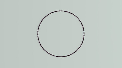 Black Ring Circle Spheres Texture Vintage Art Braille 3d illustration render