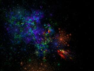 Imaginatory fractal abstract background Image