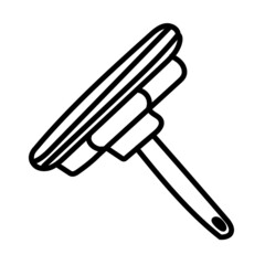 window wiper cartoon outline doodle style vector item