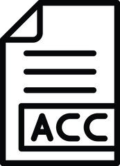 AAC Vector Icon Desing Illustration