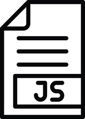 JS Vector Icon Desing Illustration