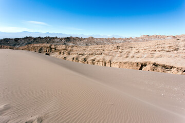 Wide angle view of mars valley