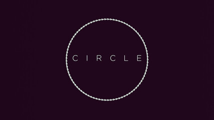 White Ring Circle Spheres Texture Vintage Art World Braille Day 4 January International Braille Day Text Black Background 3d illustration render