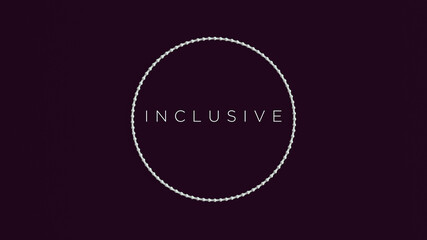 White Ring Circle Spheres Texture Vintage Art World Braille Day 4 January International Braille Day Inclusive Text Black Background 3d illustration render