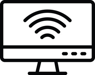 LCD Vector Icon Design Illustration