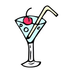 Vector set of glamour cocktails