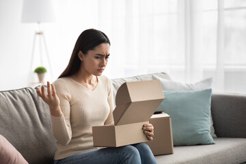 Covid-19 quarantine, negative human emotions, spoiled goods, mistake, disappointment of unpacking
