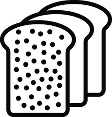 Bread Vector Icon Design Illustration
