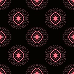 Geometric pattern for fabrics and textiles and packaging and gifts and cards and linens 