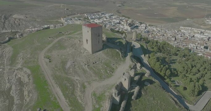 Antiguo castillo almohade de la Estrella en el municipio de Teba provincia de M&aacute;laga