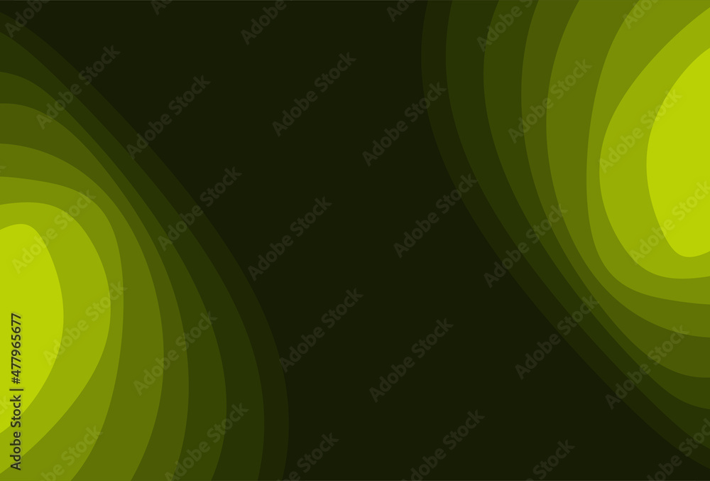 Aufkleber abstract background with green gradient circle pattern and some copy space area