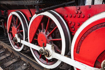 old locomotive in Lviv railway station