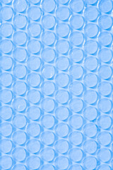 blue air Bubble wrap texture background. 