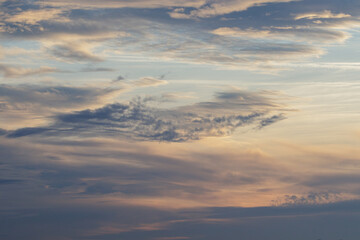 Beautiful Dutch cloud splendor with soft pastel colors
