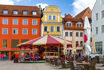 Regensburg (Bayern) an der Donau mit Domplatz und Altstadt