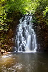 Glenoe waterfall in Northern Ireland