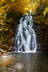 Glenoe waterfall in Northern Ireland