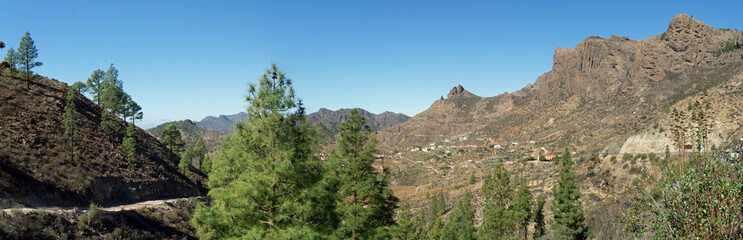 Mirador Degollada De La Cruz Grande, Gran Canaria, Spanien