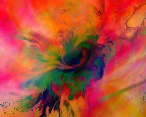 Foto auf Acrylglas Gemixte farben Colorful abstract grunge texture Background