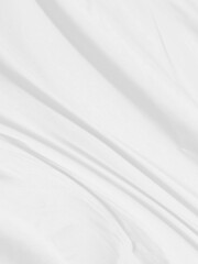 Obraz premium fashion textile Clean woven beautiful soft fabric abstract smooth curve shape decorative white background