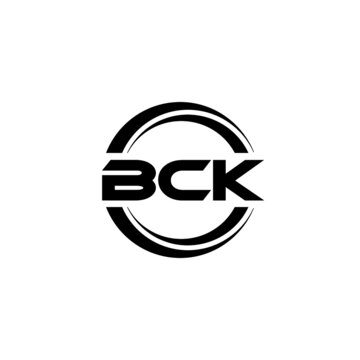 BCK letter logo design with white background in illustrator, vector logo modern alphabet font overlap style. calligraphy designs for logo, Poster, Invitation, etc.