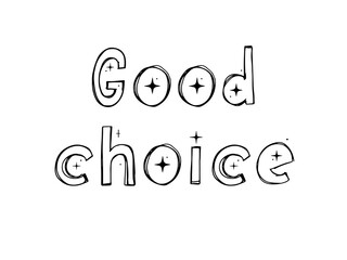 VECTOR HAND LETTERING. BEST CHOICE funny font