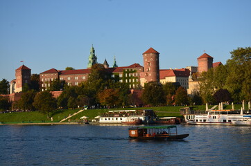 Krakau / Krakow Weichsel mit Burg