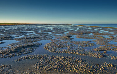 Abendstimmung im Wattenmeer, Ostfriesland