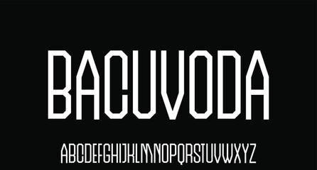 FUTURISTIC MODERN CONDENSED FONT FOR POSTER AND BRANDING