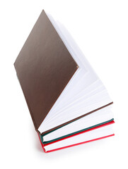 Flying book isolated on white background